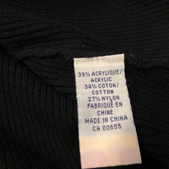 Reitmans Fitted Black Knit Vest, Petite Sz L - Picture 7 of 8